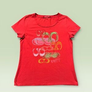 Coach Red Poppy T Shirt